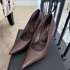 ALDO Women's Chocolate Brown Heels